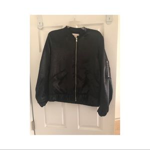 Satin bomber jacket